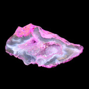 Pinkish Electroplated Agate Quartz geodes 39/55g in sunlight - Rocks and Things Store