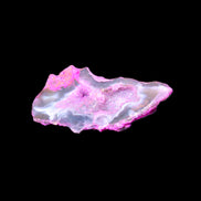 Pinkish Electroplated Agate Quartz geodes 39/55g in sunlight - Rocks and Things Store