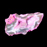 Pinkish Electroplated Agate Quartz geodes 39/55g in sunlight - Rocks and Things Store