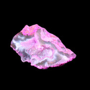 Pinkish Electroplated Agate Quartz geodes 39/55g in sunlight - Rocks and Things Store