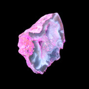 Pinkish Electroplated Agate Quartz geodes 39/55g in sunlight - Rocks and Things Store