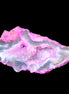 Pinkish Electroplated Agate Quartz geodes 39/55g in sunlight - Rocks and Things Store