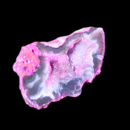 Pinkish Electroplated Agate Quartz geodes 39/55g in sunlight - Rocks and Things Store