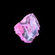 Pinkish Electroplated Agate Quartz geodes 39/55g in sunlight - Rocks and Things Store