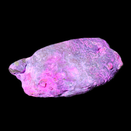 Pinkish Electroplated Agate Quartz geodes 39/55g in sunlight - Rocks and Things Store