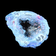 Blue Electroplated Agate Quartz geode range 40-67mm 30-63g in sunlight - Rocks and Things Store