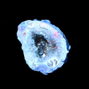 Blue Electroplated Agate Quartz geode range 40-67mm 30-63g in sunlight - Rocks and Things Store