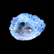 Blue Electroplated Agate Quartz geode range 40-67mm 30-63g in sunlight - Rocks and Things Store