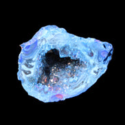 Blue Electroplated Agate Quartz geode range 40-67mm 30-63g in sunlight - Rocks and Things Store