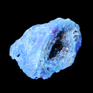 Blue Electroplated Agate Quartz geode range 40-67mm 30-63g in sunlight - Rocks and Things Store