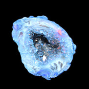 Blue Electroplated Agate Quartz geode range 40-67mm 30-63g in sunlight - Rocks and Things Store