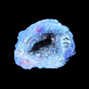 Blue Electroplated Agate Quartz geode range 40-67mm 30-63g in sunlight - Rocks and Things Store