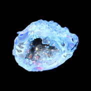 Blue Electroplated Agate Quartz geode range 40-67mm 30-63g in sunlight - Rocks and Things Store