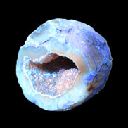 Blue Electroplated Agate Quartz geode range 40-67mm 30-63g in sunlight - Rocks and Things Store