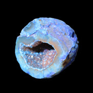 Blue Electroplated Agate Quartz geode range 40-67mm 30-63g in sunlight - Rocks and Things Store