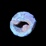 Blue Electroplated Agate Quartz geode range 40-67mm 30-63g in sunlight - Rocks and Things Store