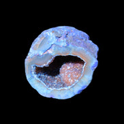 Blue Electroplated Agate Quartz geode range 40-67mm 30-63g in sunlight - Rocks and Things Store