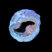 Blue Electroplated Agate Quartz geode range 40-67mm 30-63g in sunlight - Rocks and Things Store