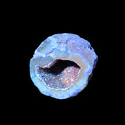 Blue Electroplated Agate Quartz geode range 40-67mm 30-63g in sunlight - Rocks and Things Store