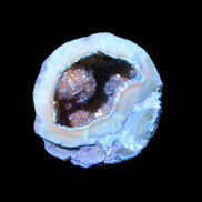 Blue Electroplated Agate Quartz geode range 40-67mm 30-63g in sunlight - Rocks and Things Store