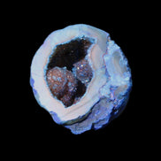 Blue Electroplated Agate Quartz geode range 40-67mm 30-63g in sunlight - Rocks and Things Store