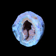 Blue Electroplated Agate Quartz geode range 40-67mm 30-63g in sunlight - Rocks and Things Store