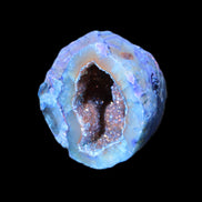 Blue Electroplated Agate Quartz geode range 40-67mm 30-63g in sunlight - Rocks and Things Store