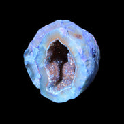 Blue Electroplated Agate Quartz geode range 40-67mm 30-63g in sunlight - Rocks and Things Store