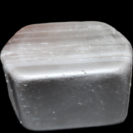 Black banded Obsidian paperweight 58/61*38/42*32/37mm 205/225g in sunlight - Rocks and Things Store