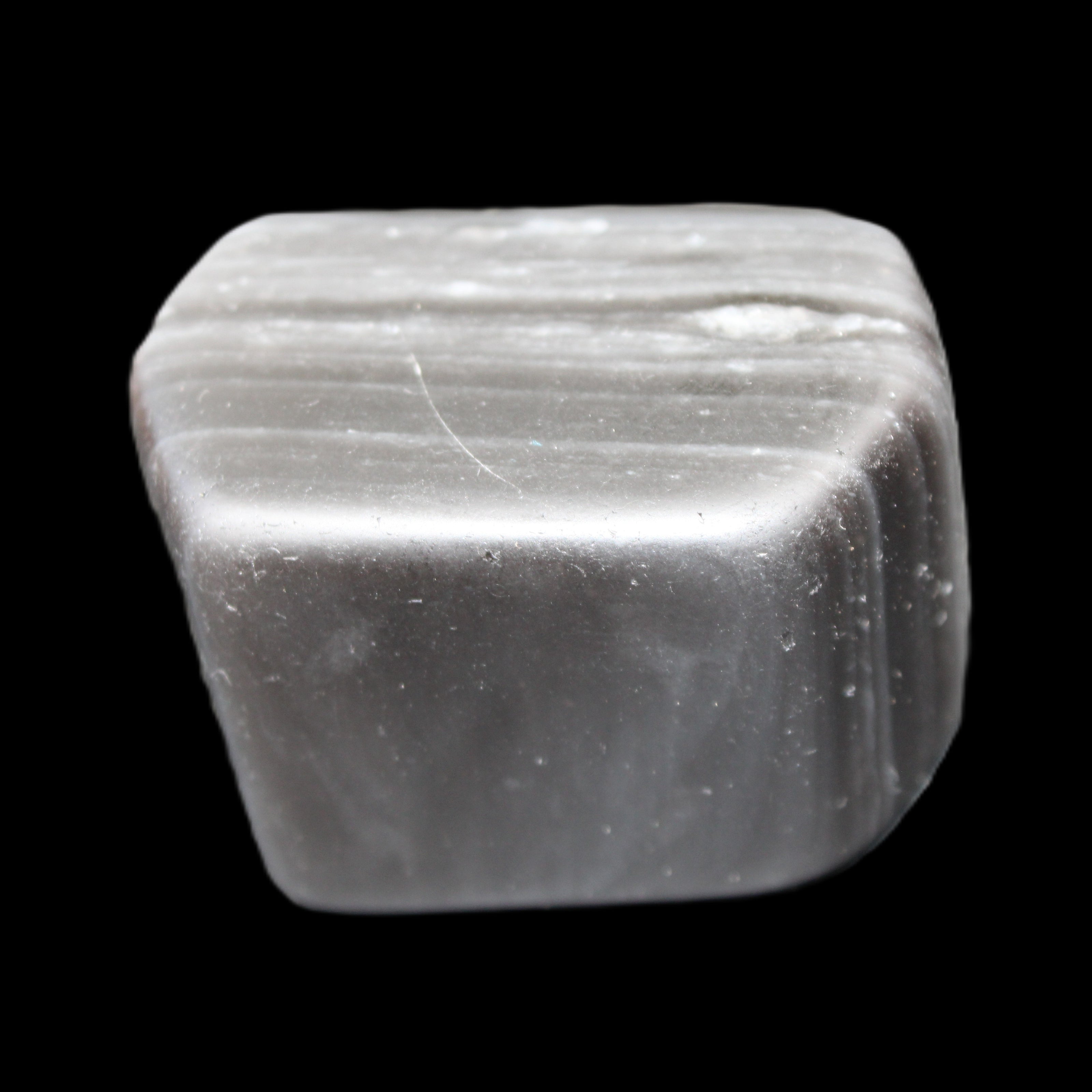 Black banded Obsidian paperweight 58/61*38/42*32/37mm 205/225g in sunlight - Rocks and Things Store