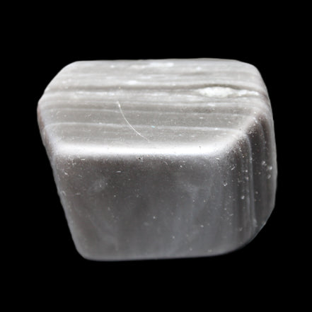 Black banded Obsidian paperweight 58/61*38/42*32/37mm 205/225g in sunlight - Rocks and Things Store