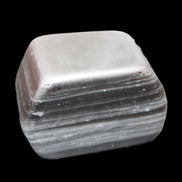 Black banded Obsidian paperweight 58/61*38/42*32/37mm 205/225g in sunlight - Rocks and Things Store