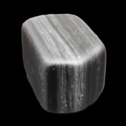 Black banded Obsidian paperweight 58/61*38/42*32/37mm 205/225g in sunlight - Rocks and Things Store