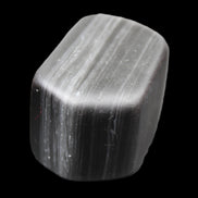 Black banded Obsidian paperweight 58/61*38/42*32/37mm 205/225g in sunlight - Rocks and Things Store