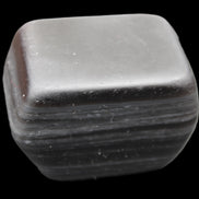 Black banded Obsidian paperweight 58/61*38/42*32/37mm 205/225g in sunlight - Rocks and Things Store