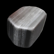 Black banded Obsidian paperweight 58/61*38/42*32/37mm 205/225g in sunlight - Rocks and Things Store