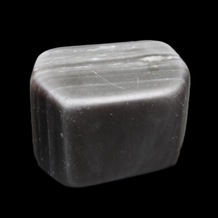 Black banded Obsidian paperweight 58/61*38/42*32/37mm 205/225g in sunlight - Rocks and Things Store
