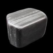 Black banded Obsidian paperweight 58/61*38/42*32/37mm 205/225g in sunlight - Rocks and Things Store