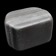 Black banded Obsidian paperweight 58/61*38/42*32/37mm 205/225g in sunlight - Rocks and Things Store