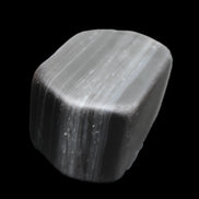 Black banded Obsidian paperweight 58/61*38/42*32/37mm 205/225g in sunlight - Rocks and Things Store