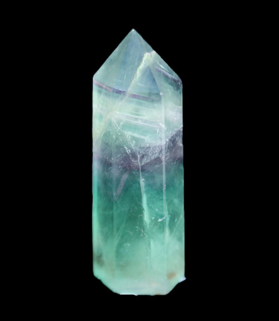 Rainbow Fluorite wand 60mm 43g in sunlight - Rocks and Things Store