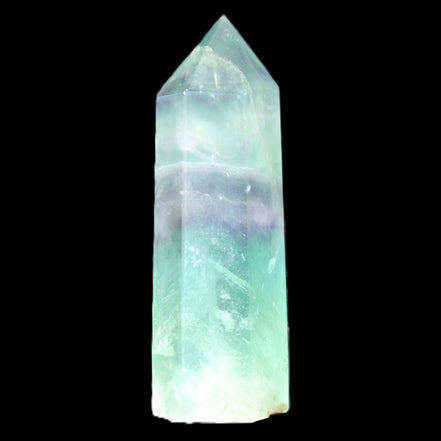 Rainbow Fluorite wand 60mm 43g in sunlight - Rocks and Things Store