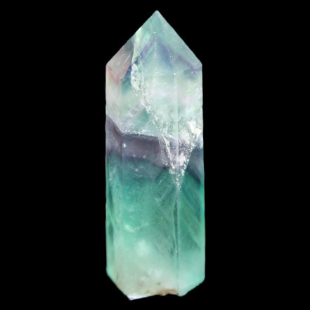 Rainbow Fluorite wand 60mm 43g in sunlight - Rocks and Things Store
