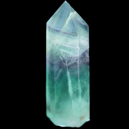 Rainbow Fluorite wand 60mm 43g in sunlight - Rocks and Things Store