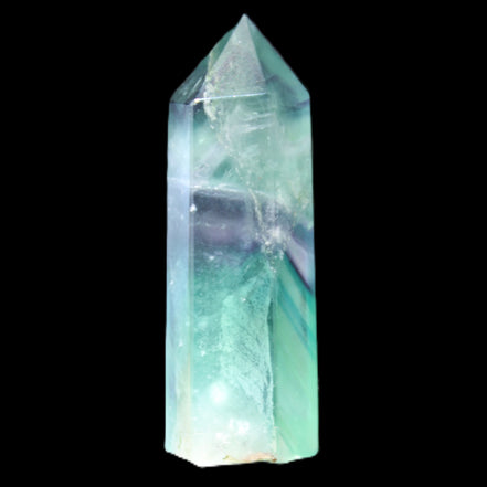Rainbow Fluorite wand 60mm 43g in sunlight - Rocks and Things Store