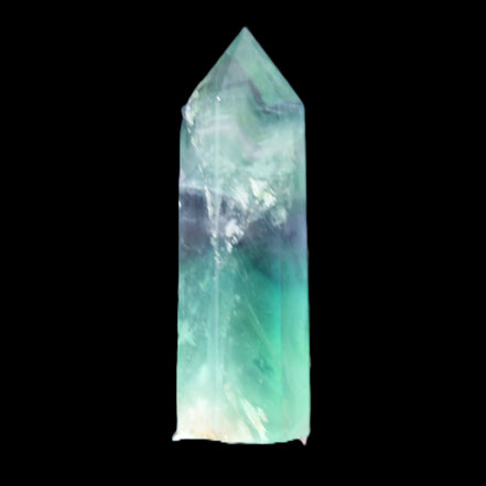 Rainbow Fluorite wand 60mm 43g in sunlight - Rocks and Things Store
