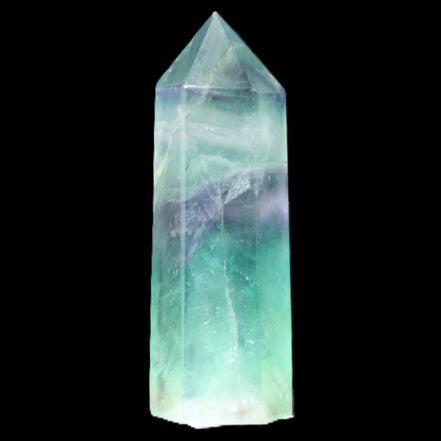 Rainbow Fluorite wand 60mm 43g in sunlight - Rocks and Things Store