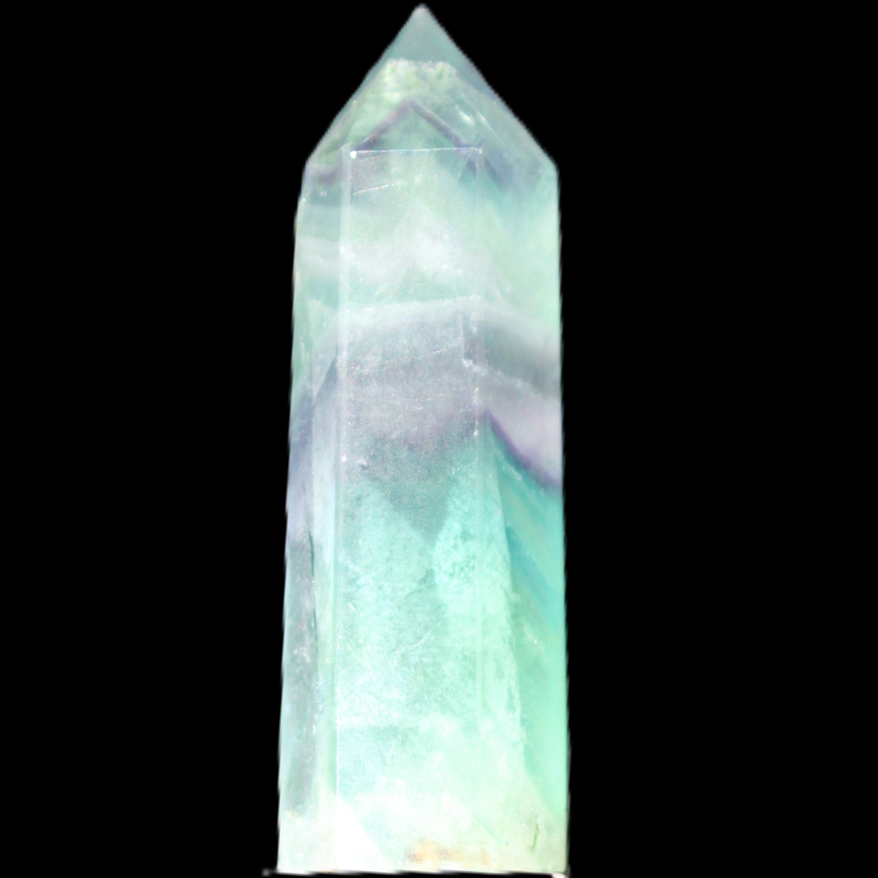 Rainbow Fluorite wand 60mm 43g in sunlight - Rocks and Things Store