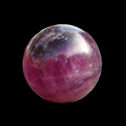 Rainbow Fluorite sphere 30mm 44g in sunlight - Rocks and Things Store