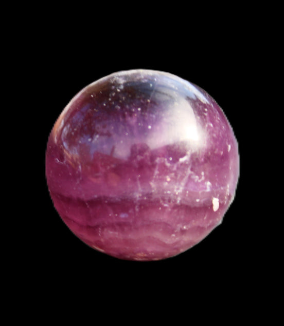 Rainbow Fluorite sphere 30mm 44g in sunlight - Rocks and Things Store